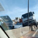 Rufisque : un container chute sur une voiture avant le péage, la circulation paralysée pendant plusieurs heures