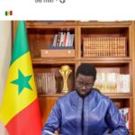 Le trophée de la CAN derrière le président Bassirou Diomaye Faye, un symbole fort en pleine polémique