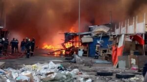 Tambacounda : un nouvel incendie ravage plusieurs cantines du marché central